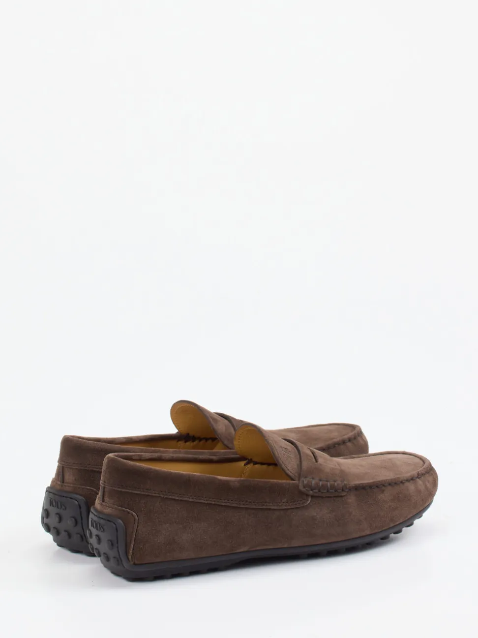 Tod's – Loafer aus Veloursleder in Braun