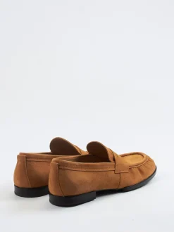 Tod's – Loafer aus Veloursleder cognacbraun