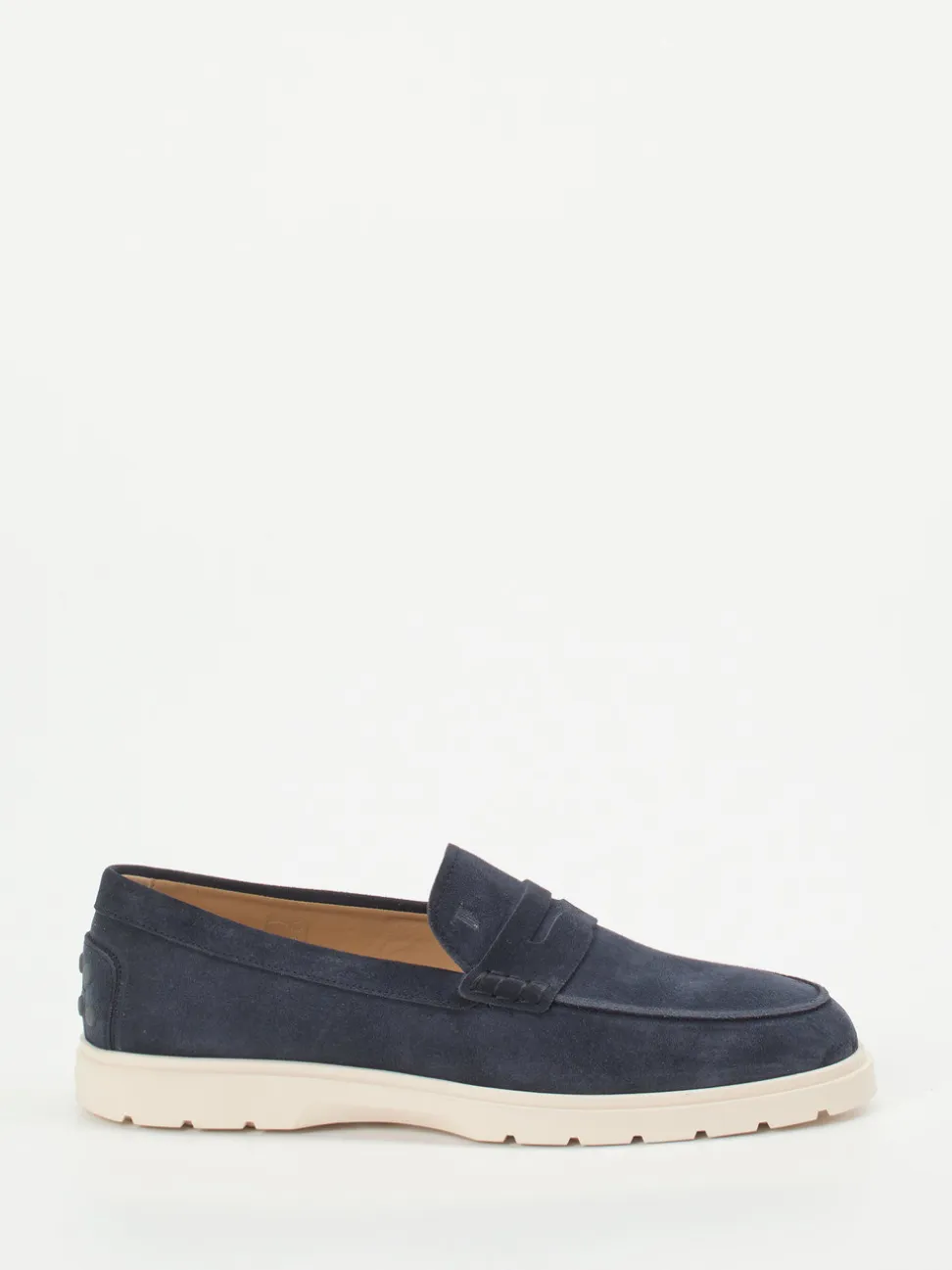 Tod's – Loafer aus Veloursleder in Nachtblau