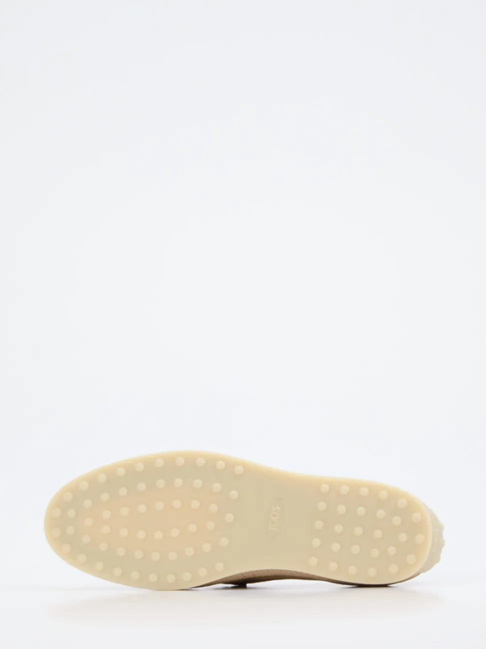 Tod's – Loafer aus Veloursleder in Sandbeige
