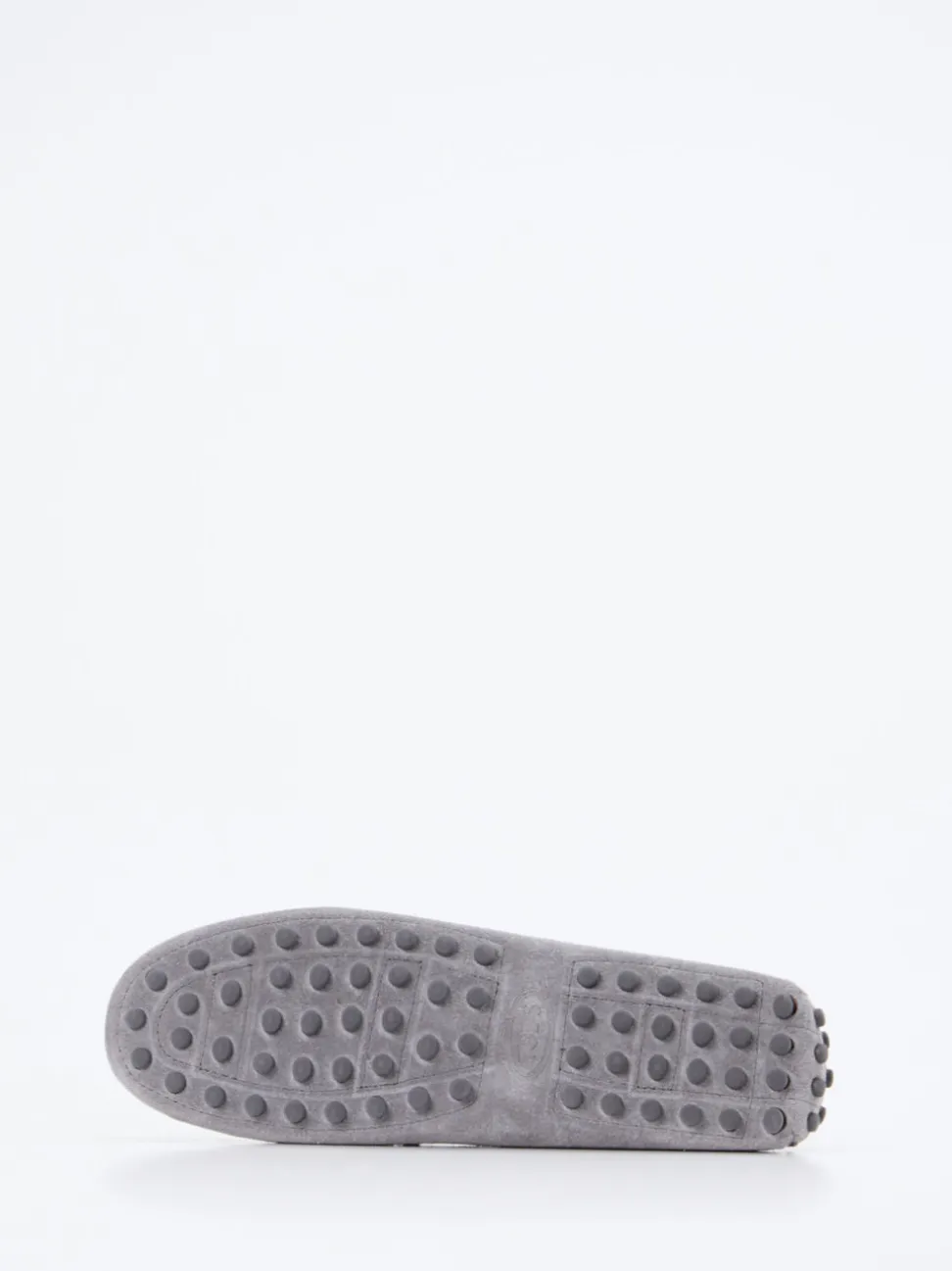 Tod's – Loafer aus Veloursleder in Hellgrau