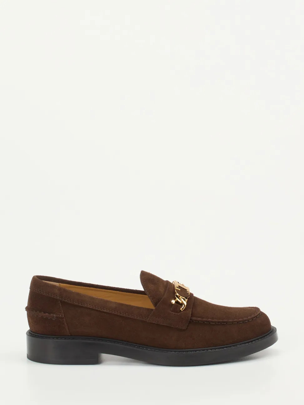 Tod's – Loafer aus Veloursleder Dunkelbraun