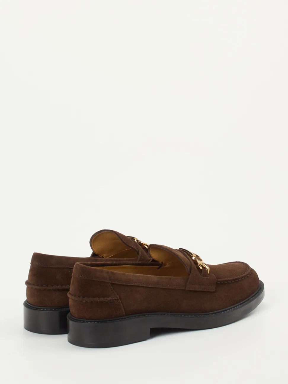 Tod's – Loafer aus Veloursleder Dunkelbraun