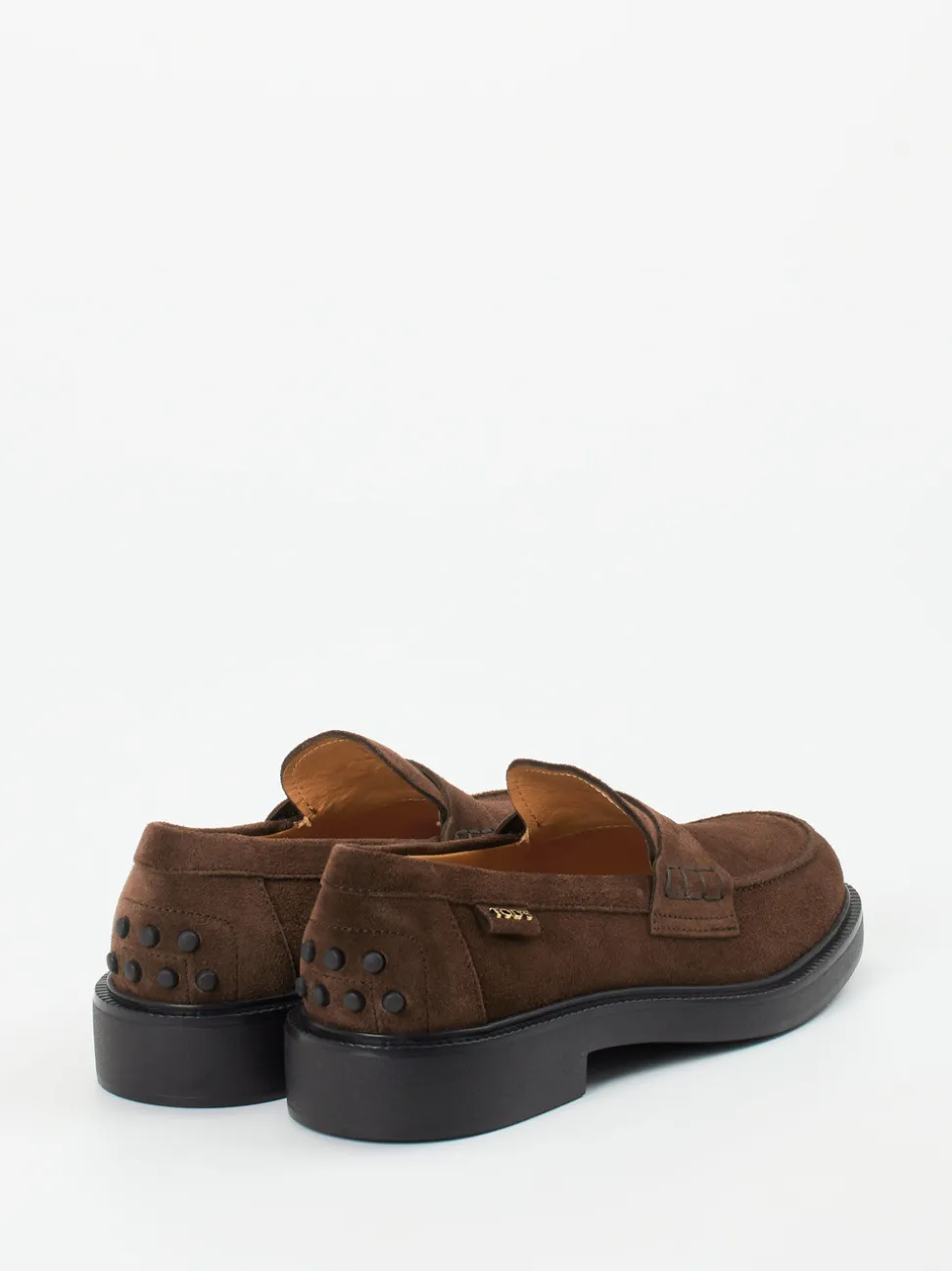 Tod's – Loafer aus Veloursleder schokoladenbraun