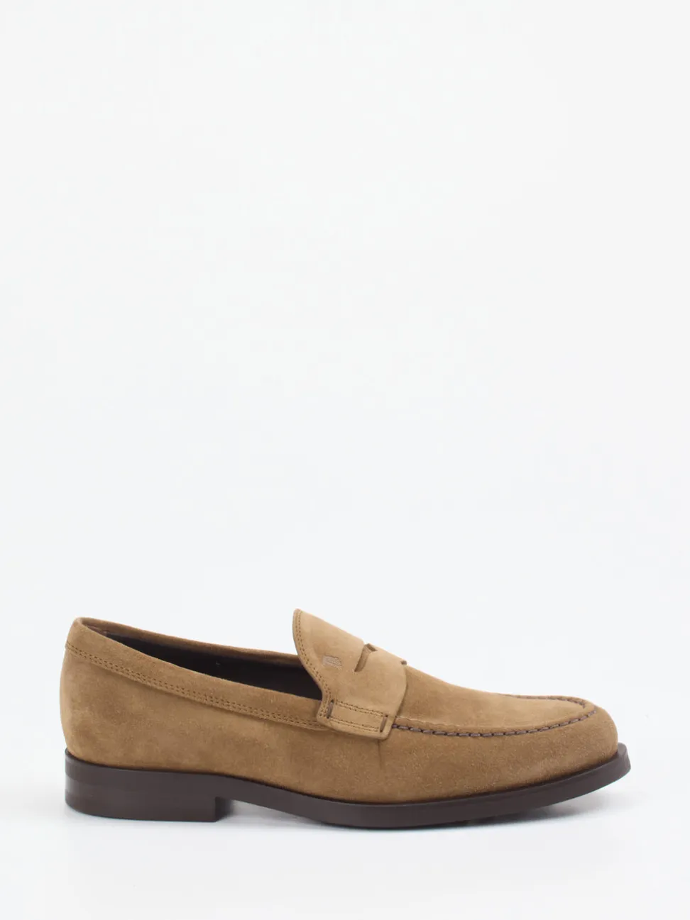 Tod's – Loafer aus Veloursleder cognacbraun