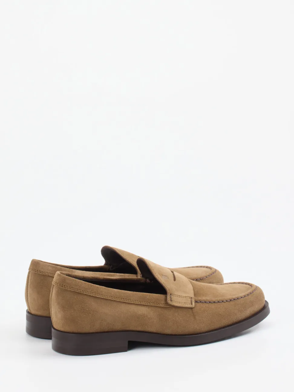 Tod's – Loafer aus Veloursleder cognacbraun
