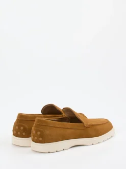 Tod's – Loafer aus Veloursleder cognacbraun