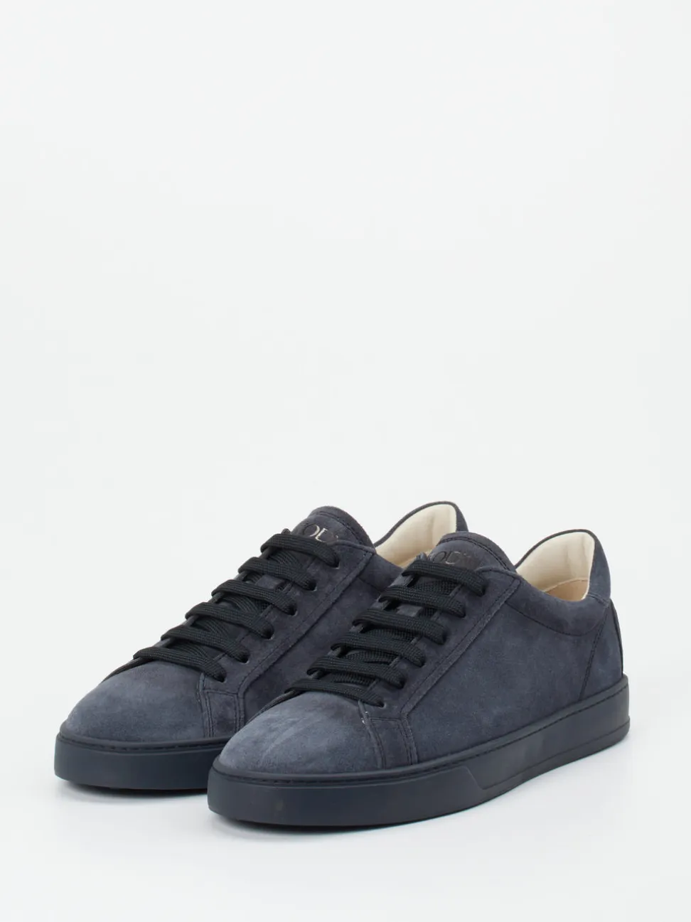 Tod's – Low-Top Sneaker aus Veloursleder blau