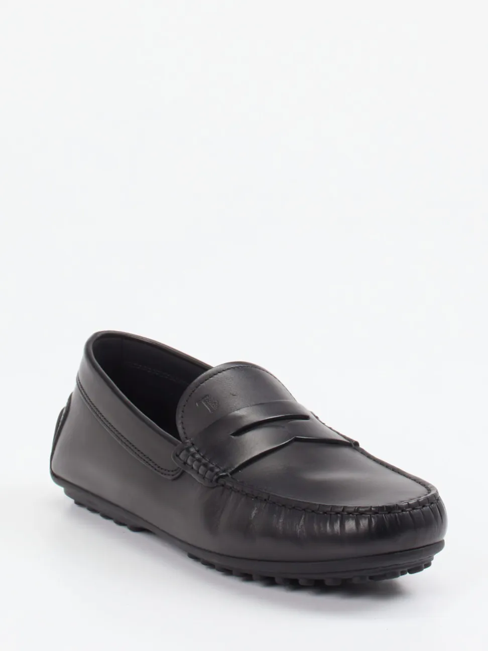Tod's – Mokassin aus glänzendem Leder schwarz