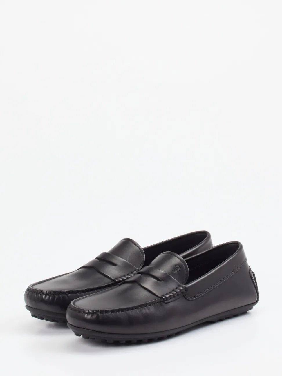 Tod's – Mokassin aus glänzendem Leder schwarz