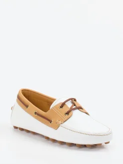 Tod's – Mokassin aus Kalbleder weiß genarbt