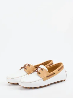 Tod's – Mokassin aus Kalbleder weiß genarbt