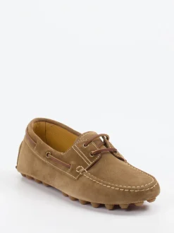 Tod's – Mokassin aus Veloursleder sandbraun
