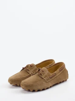 Tod's – Mokassin aus Veloursleder sandbraun