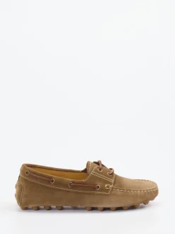 Tod's – Mokassin aus Veloursleder sandbraun