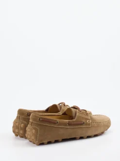 Tod's – Mokassin aus Veloursleder sandbraun