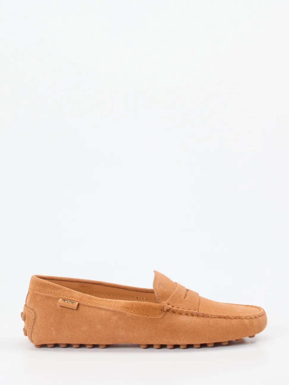 Tod's – Mokassin aus Veloursleder cognacbraun