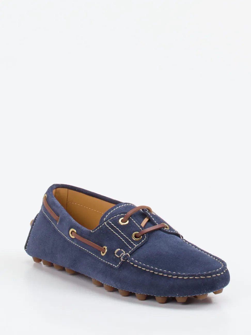 Tod's – Mokassin aus Veloursleder Marineblau