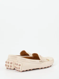 Tod's – Mokassins aus Kalbleder in Cremebeige