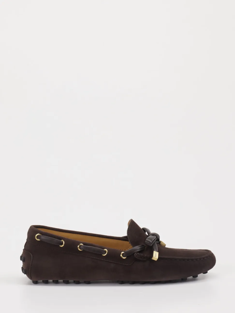 Tod's – Mokassins aus Veloursleder Dunkelbraun