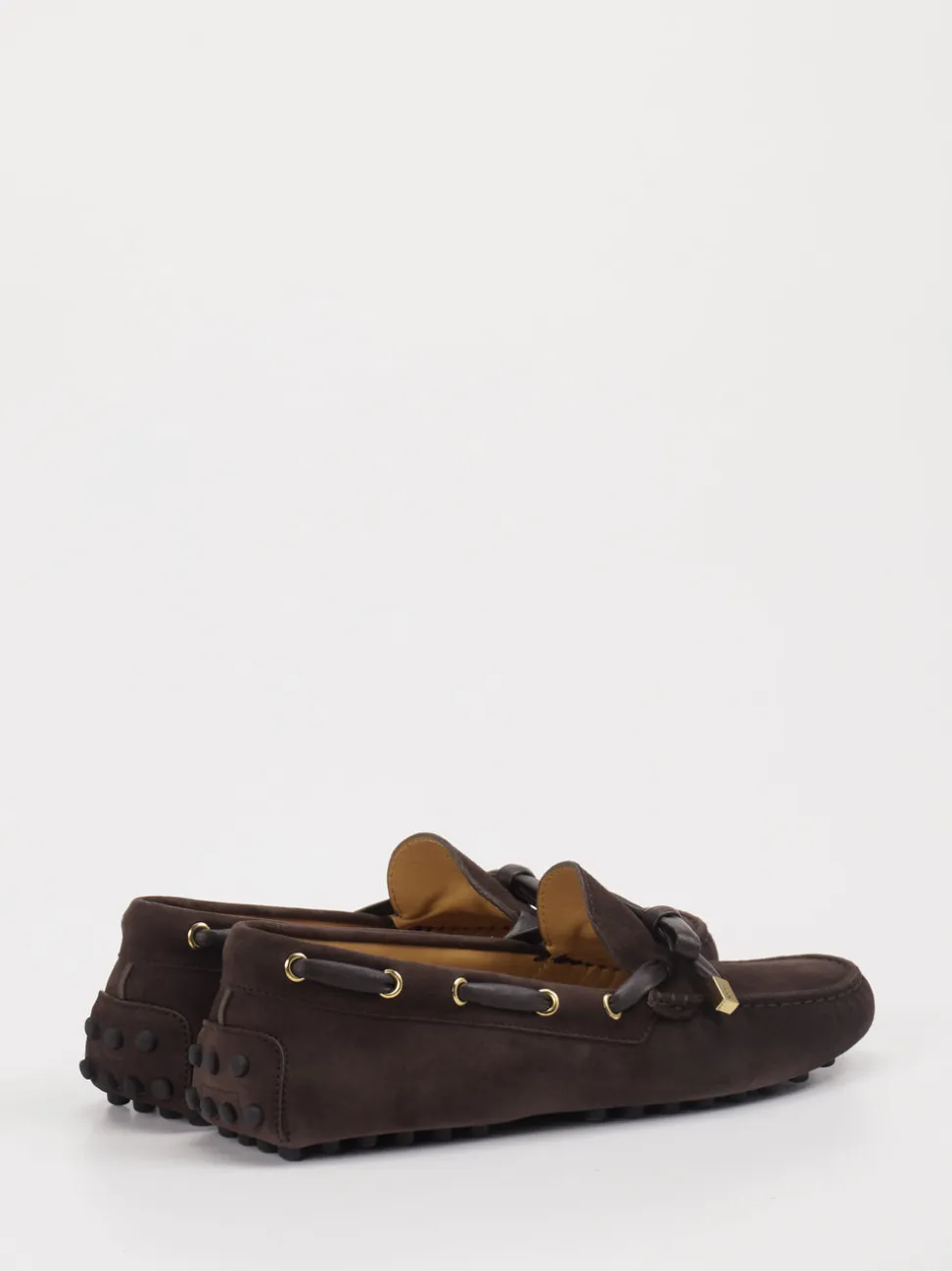 Tod's – Mokassins aus Veloursleder Dunkelbraun