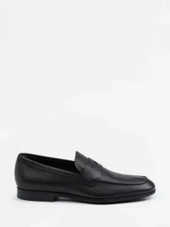 Tod's – Penny Loafer aus geprägtem Leder schwarz