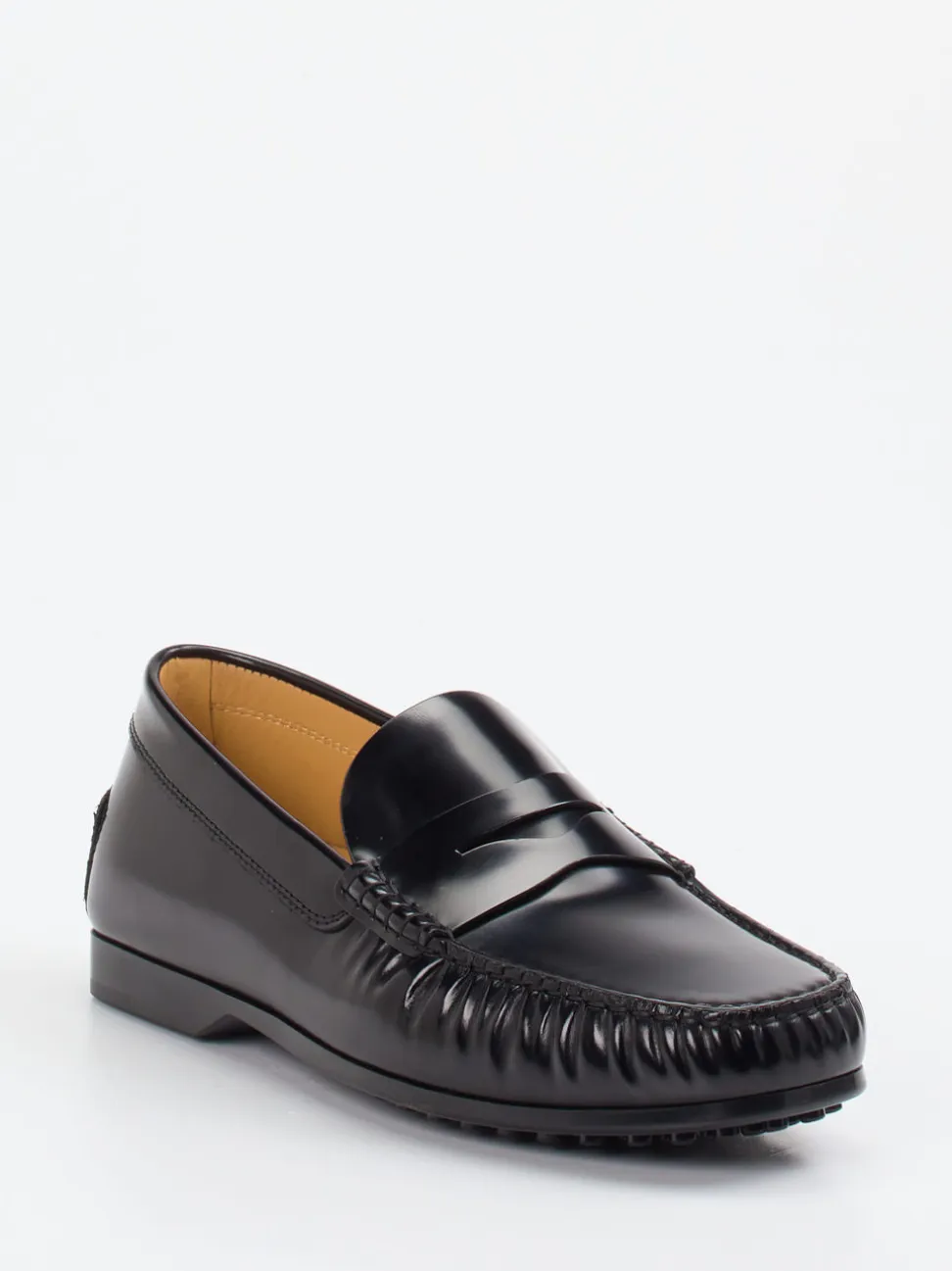 Tod's – Penny Loafer aus Hochglanzleder schwarz