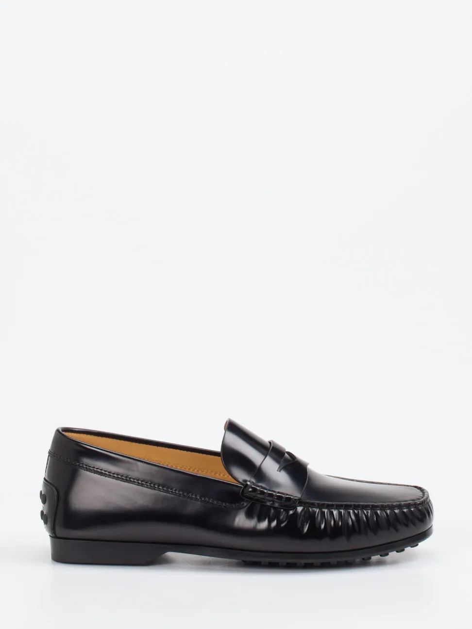 Tod's – Penny Loafer aus Hochglanzleder schwarz