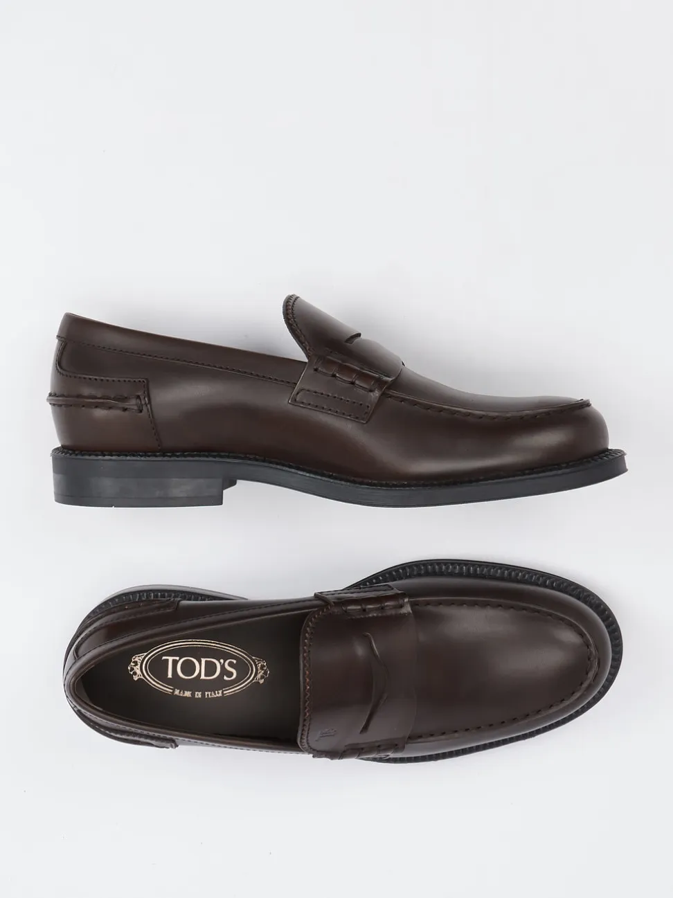 Tod's – Penny Loafer aus Kalbleder Dunkelbraun