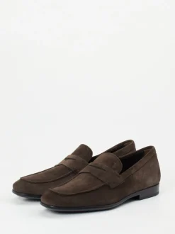 Tod's – Penny Loafer aus Veloursleder Braun