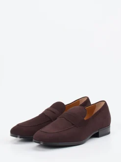 Tod's – Penny Loafer aus Veloursleder Dunkelbraun