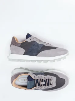 Tod's – Retro-Sneaker aus Veloursleder und Mesh
