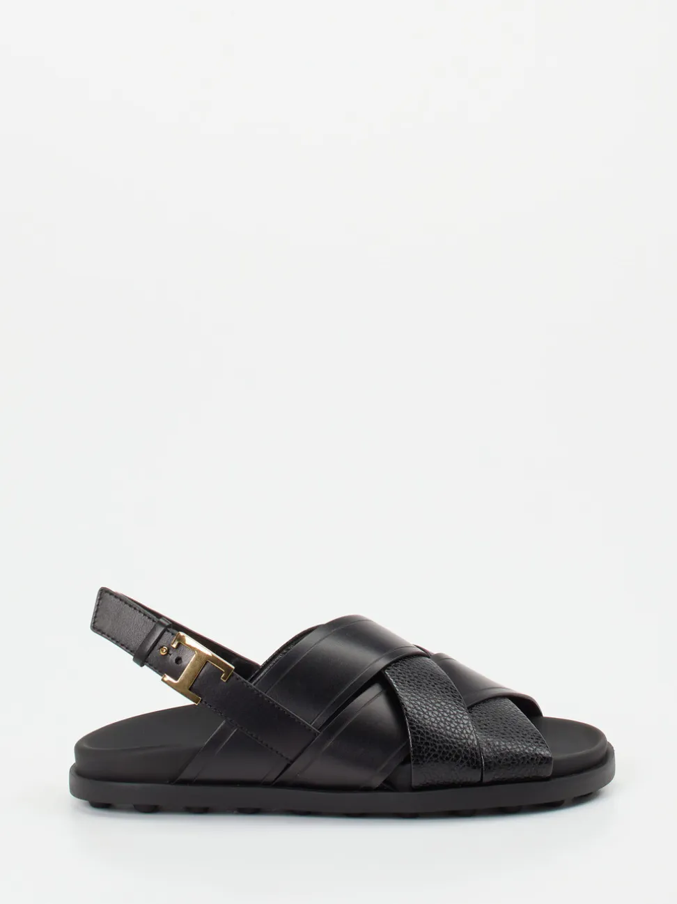 Tod's – Riemensandale aus Kalbleder schwarz