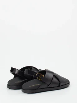 Tod's – Riemensandale aus Kalbleder schwarz