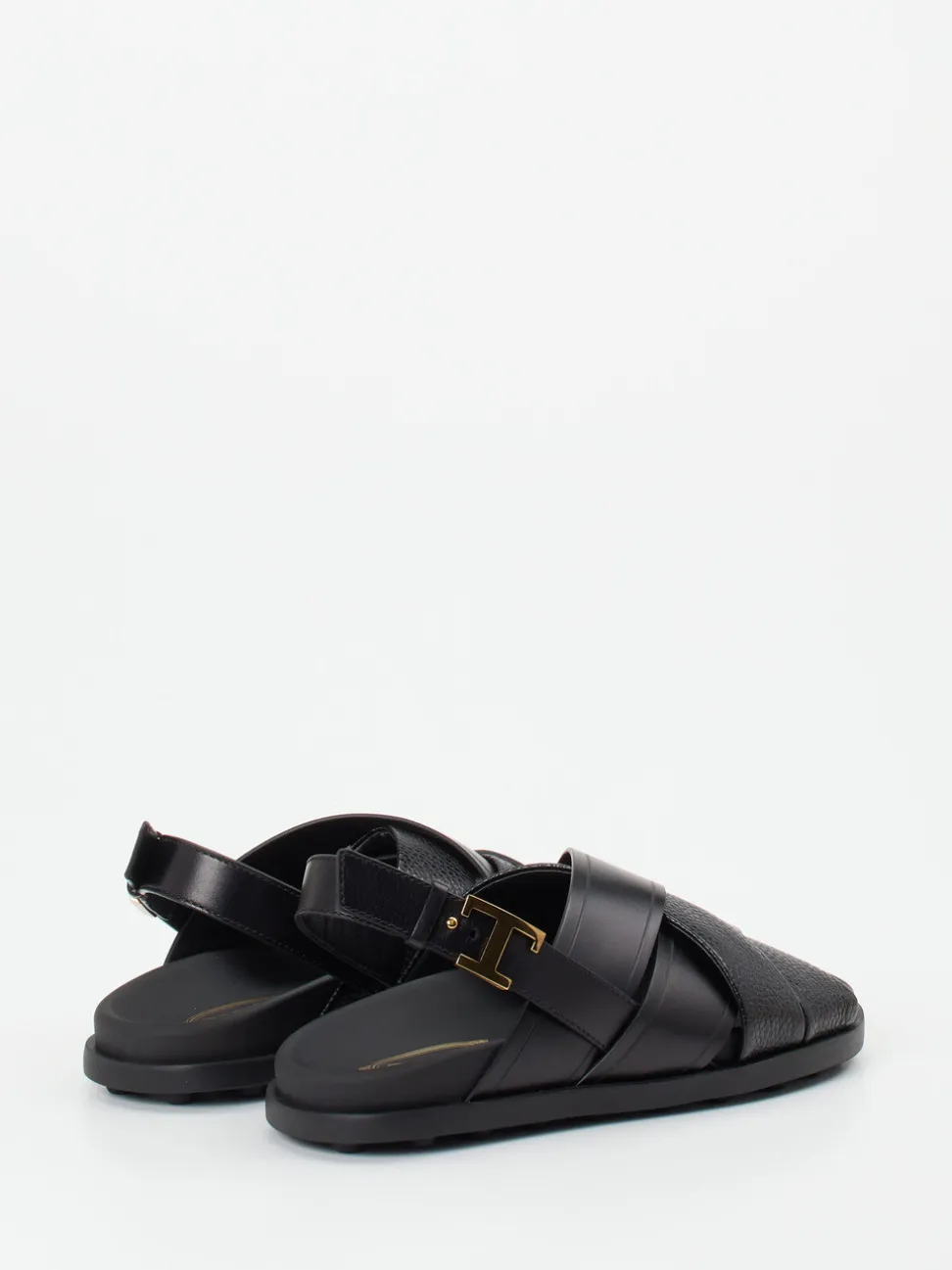 Tod's – Riemensandale aus Kalbleder schwarz