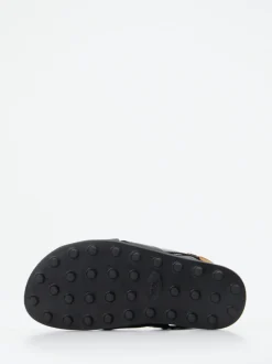 Tod's – Riemensandale aus Kalbleder schwarz