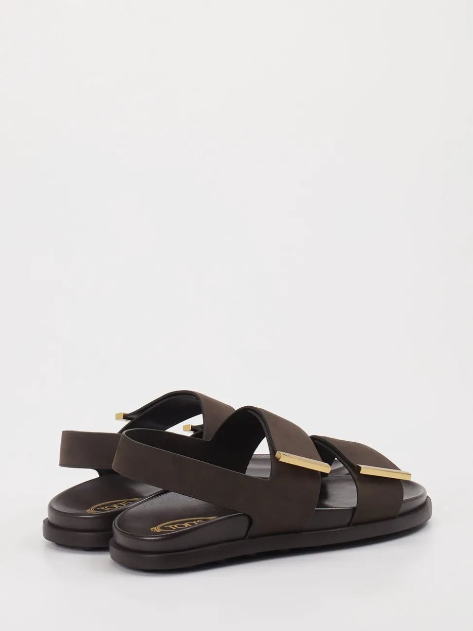 Tod's – Riemensandalen aus Leder Dunkelbraun