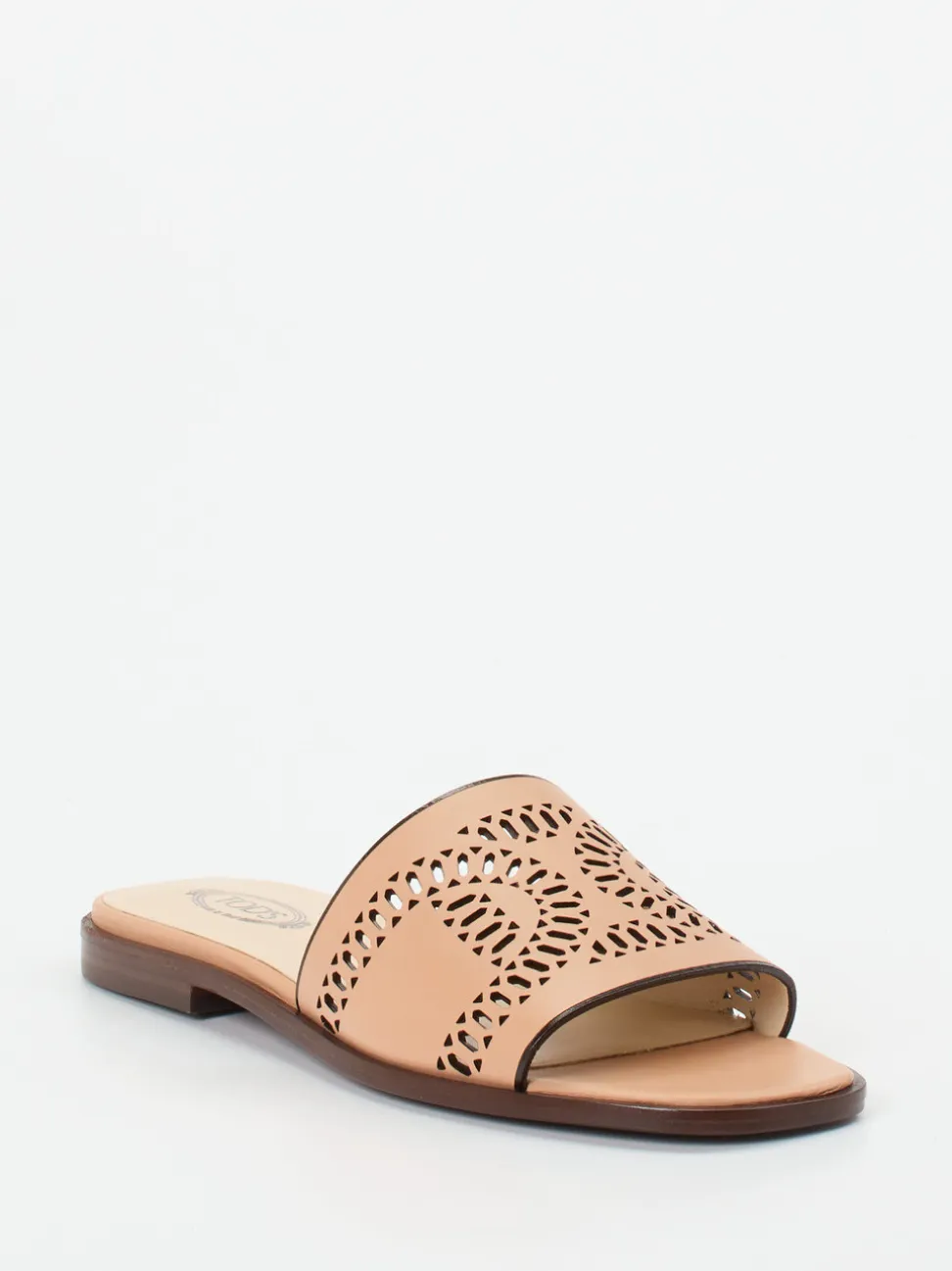 Tod's – Slides aus Kalbleder in Nude