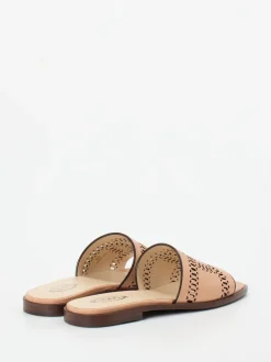 Tod's – Slides aus Kalbleder in Nude