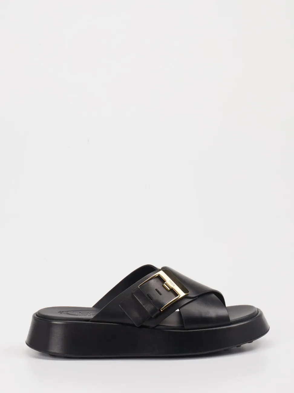 Tod's – Slides aus Lammleder Schwarz