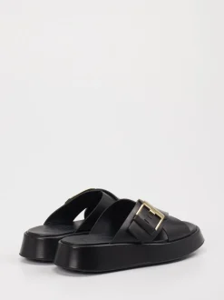 Tod's – Slides aus Lammleder Schwarz