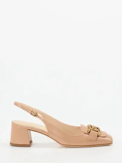 Tod's – Slingback-Pumps aus Kalbleder Nude