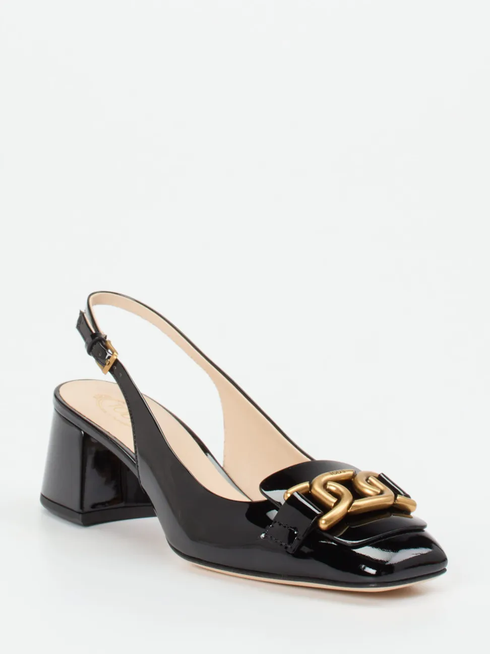 Tod's – Slingback-Pumps aus Lackleder Schwarz