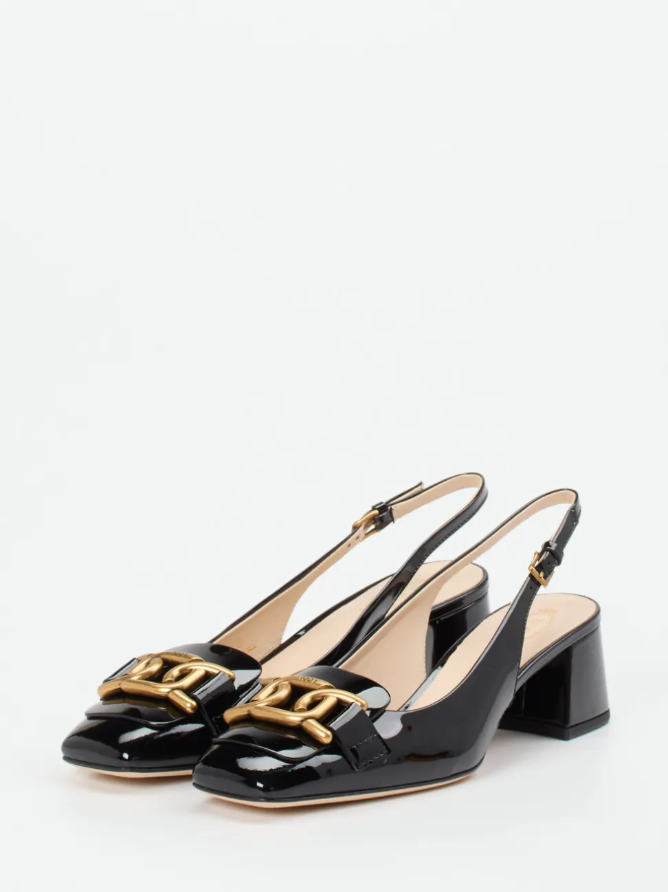 Tod's – Slingback-Pumps aus Lackleder Schwarz