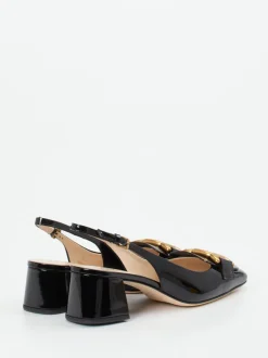 Tod's – Slingback-Pumps aus Lackleder Schwarz