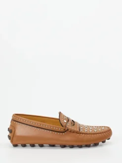 Tod's – Slipper aus Kalbleder mit Nietenbesatz