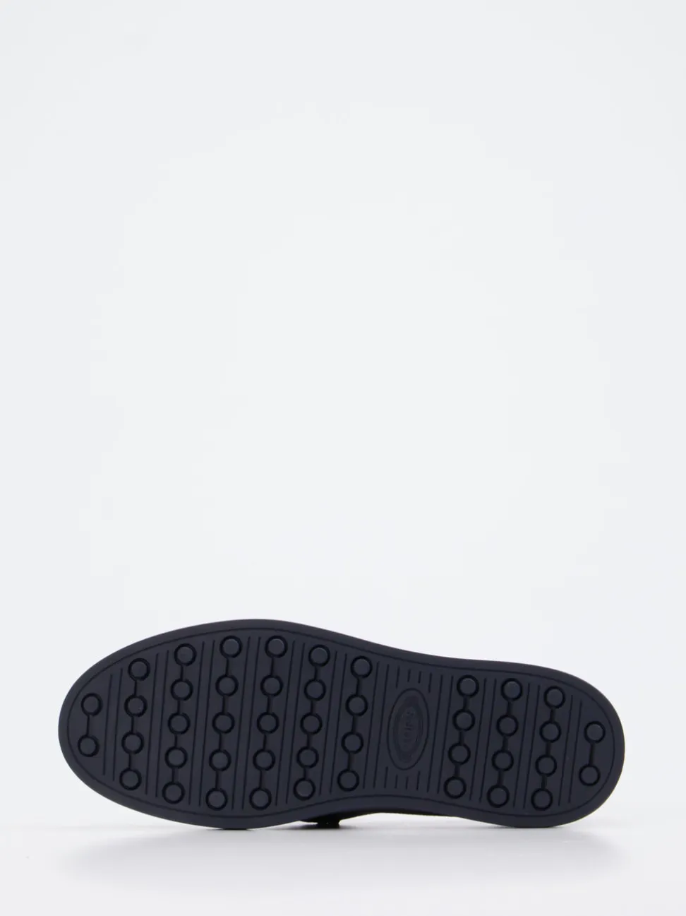 Tod's – Slipper aus Veloursleder Dunkelblau