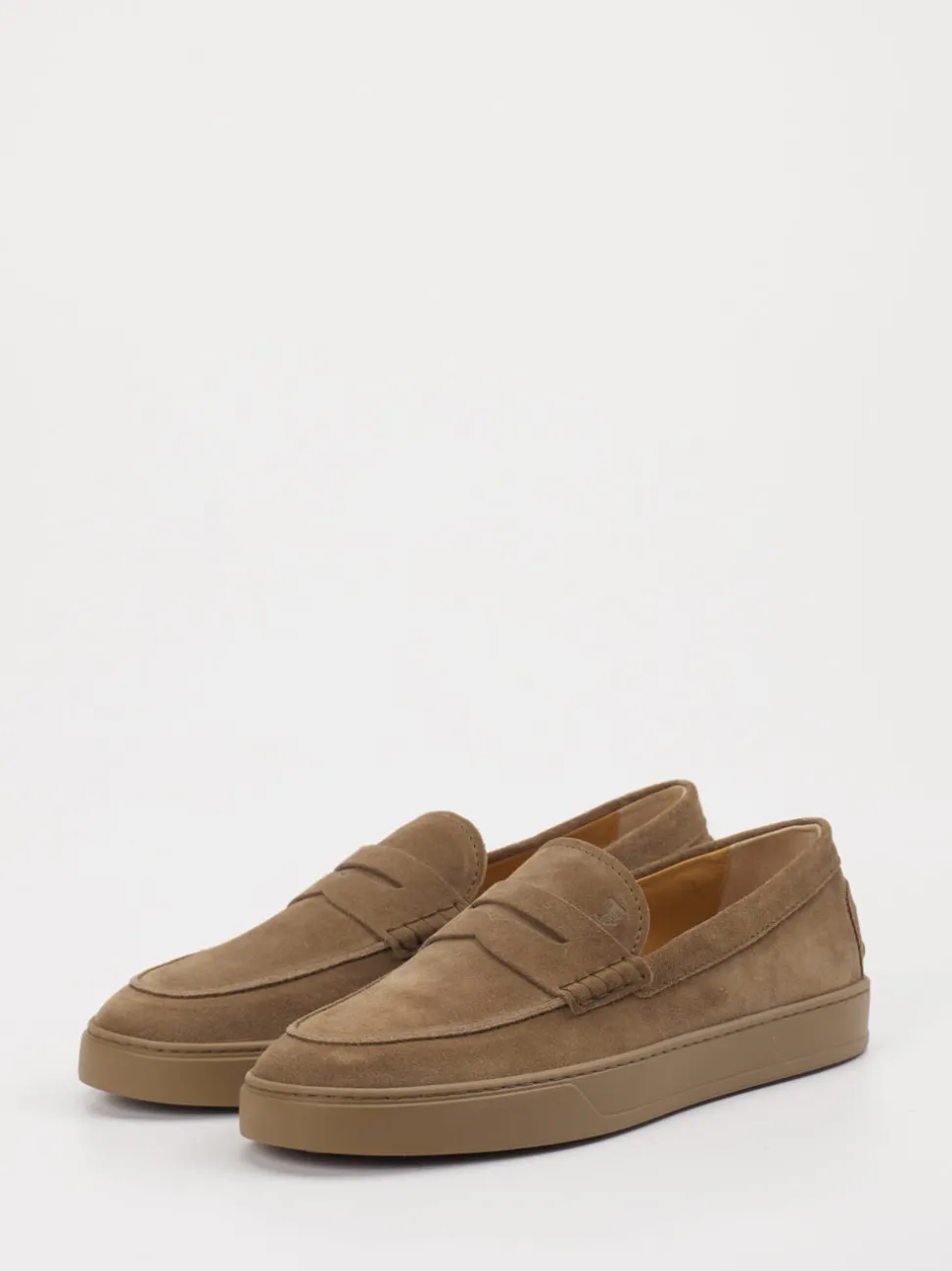 Tod's – Slipper aus Veloursleder sandbraun
