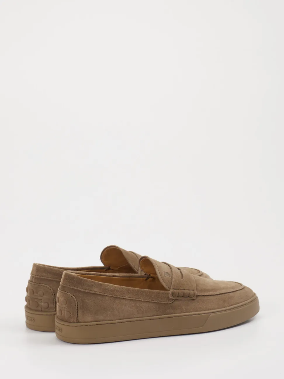 Tod's – Slipper aus Veloursleder sandbraun
