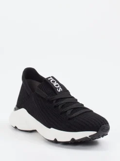 Tod's – Sneaker aus gestricktem Textil Schwarz